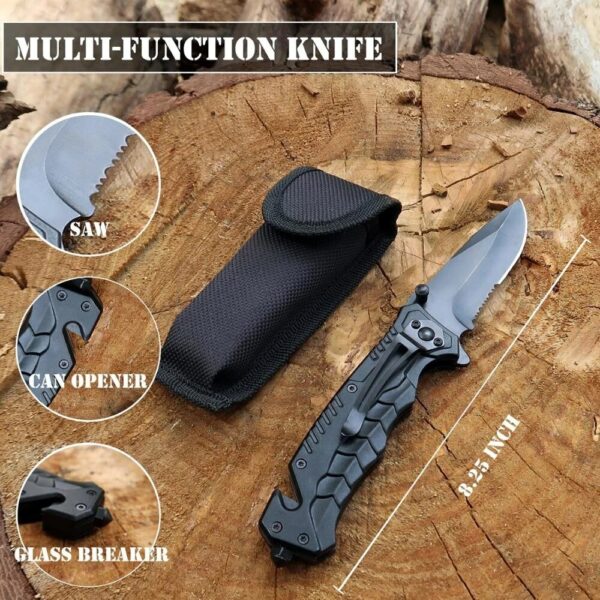 Camp Survival Gear 20 in 1 Survival First Aid Kit Tactical Survival Tool Emergency for Cars Camping Hiking Hunting Survive Knife