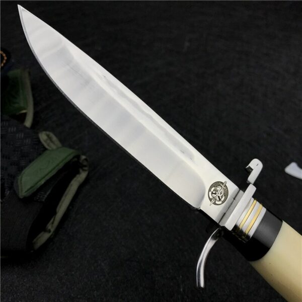 Fixed Blade Nkvd Ussr Finka NKVD Outdoor Survival Hunting Bowie Knife Camping Fixed Blade Straight Tactical Knife Leather Sheath