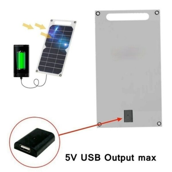30W Solar Panel 5V USB Portable Outdoor Hiking Battery Charger System Solar Plate Kit Complete For Phone Watch Fan Power Bank