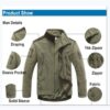 Combat Fleece Warm Softshell Jacket Men Climbing Outdoor Male Camping Hunting Tactical Coats Military Thermal Shark Skin Clothes