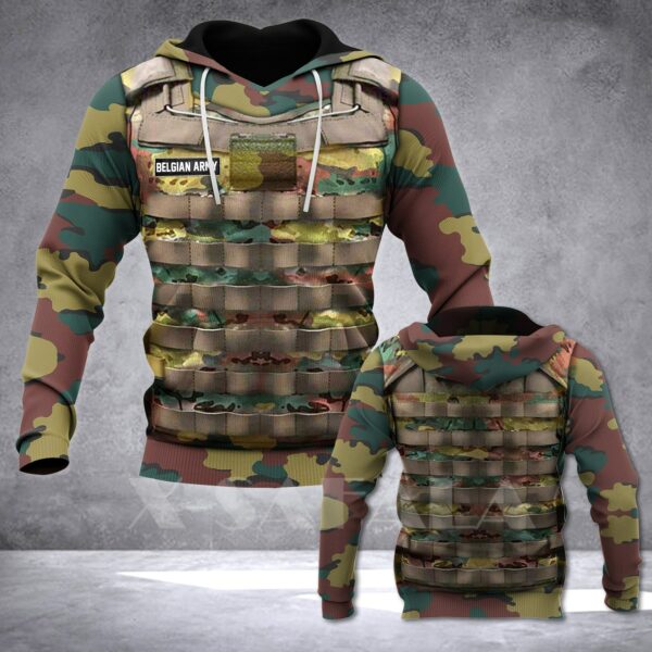 GERMAN ARMY Soldier Uniform Army Clothes 3D Printed Hoodie Man Zipper Pullover Sweatshirt Hooded Jersey Streetwear Tracksuits-4