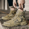 Men's Boots Winter Warm Men Boots Lace Up Camouflage Male Leather Shoes Outdoor Ankle Boot Big Size 39-44 Footwear