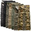 New Safari Style Tactical Pants Male Camo Jogger Casual Cotton Trousers Multi Pocket Military Camouflage Men's Cargo Pants