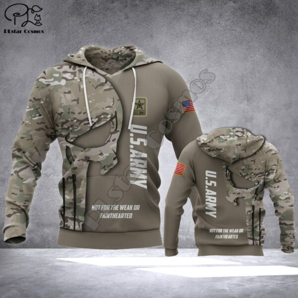 PLstar Cosmos Veteran Military Army Suit Soldier Camo Autumn Pullover NewFashion Tracksuit 3DPrint Men/Women Casual Hoodies A-23