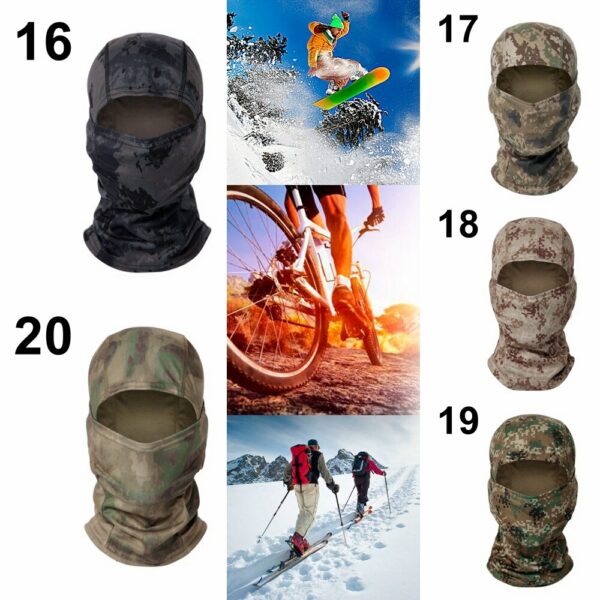 Tactical Balaclava Motorcycle Full Face Scarf Man Military Hunting Fishing Camping Cycling Helmet Liner Cap Multicam Camouflage