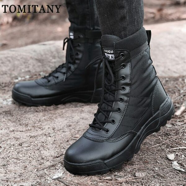 Winter New Tactical Military Boots Men Boots Special Force Desert Combat US Army Boots Outdoor Man Work Safety Boots Ankle Shoes
